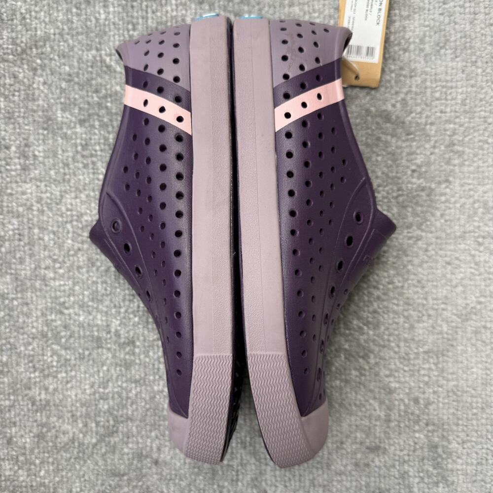 Native Shoes Youth Size 5 Purple Pink Jefferson Block Perforated Slip On EVA - Picture 10 of 12